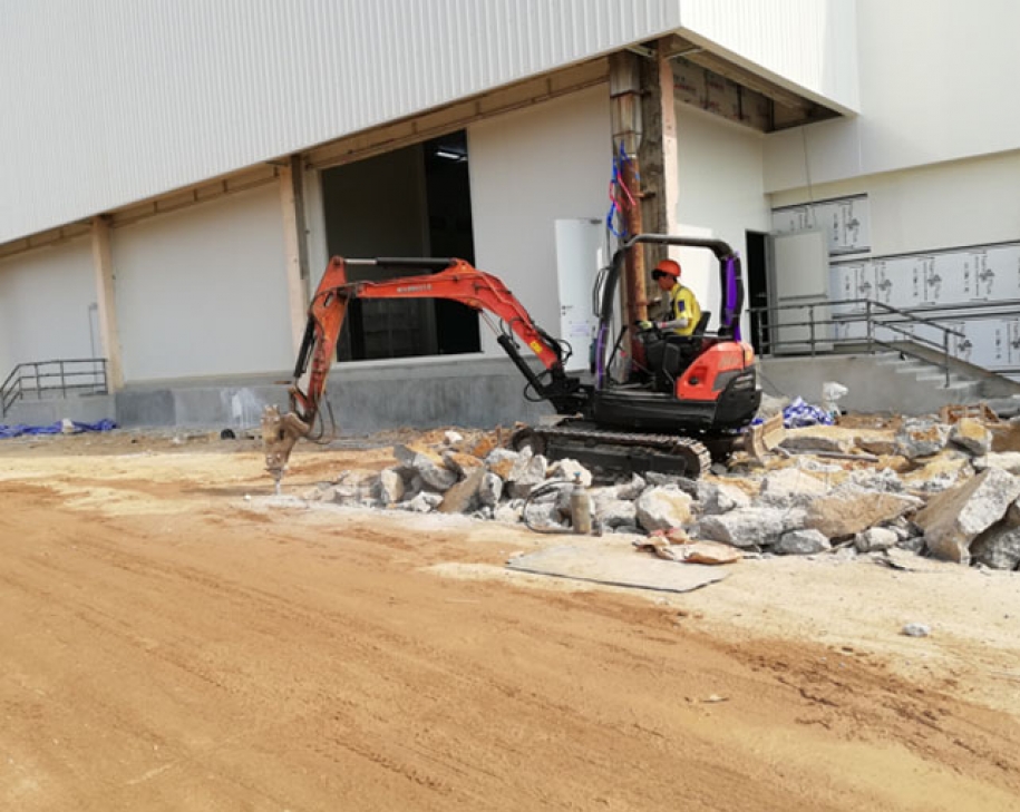 External work & Concrete Road